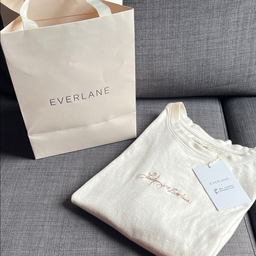 Everlane x Laufey Collection Cream Short Sleeve Tee